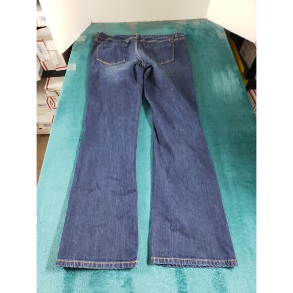 Mossimo Jeans Size 12 Womens Blue Stretch Denim Ladies Pants Mid Rise Bootcut - Picture 9 of 11
